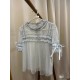 Cat Romance Cellophane Candy Wrapper Dotted Tulle Short and Long Sleeve Blouse(2nd Reservation/5 Colours/Full Payment Without Shipping)
